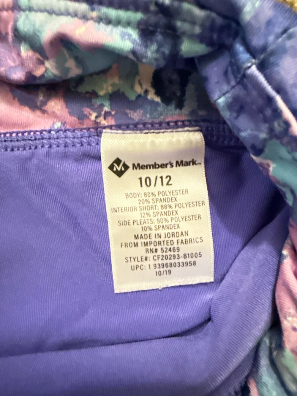 Justice Purple, Pink & Blue Printed Active Skirt Sort